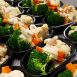 SIDES  vegetables w creamy leek & cashew sauce    |  gf  |  df  |  vegan |